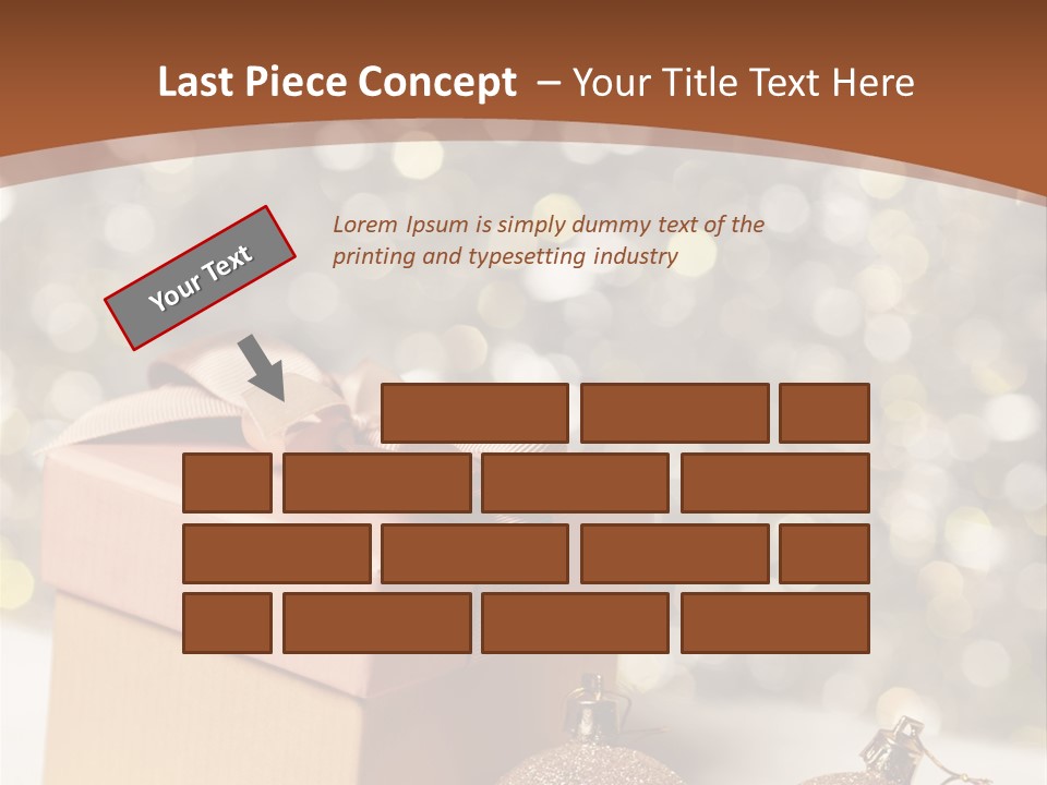 Gift Golden Nobody PowerPoint Template