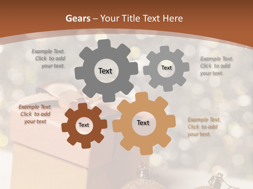 Gift Golden Nobody PowerPoint Template