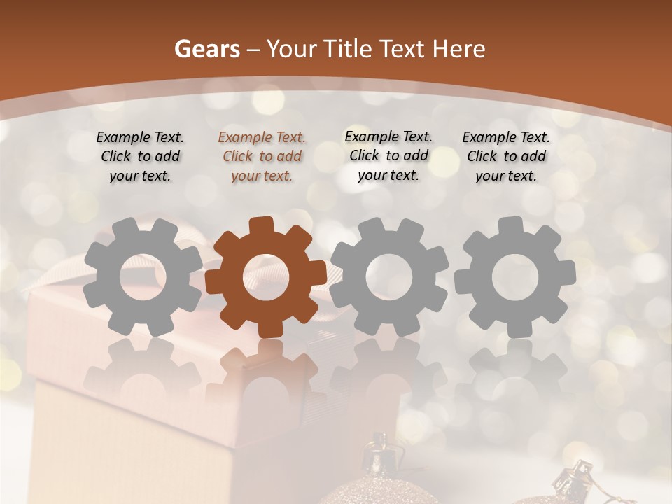 Gift Golden Nobody PowerPoint Template