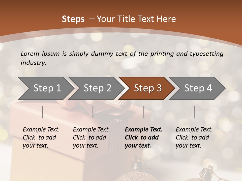 Gift Golden Nobody PowerPoint Template