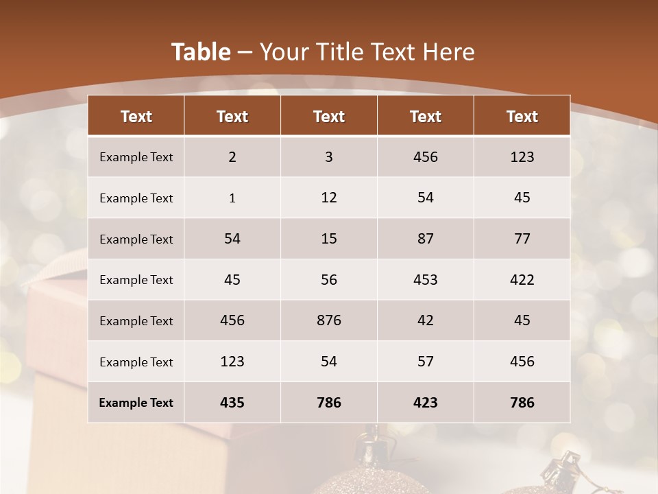 Gift Golden Nobody PowerPoint Template