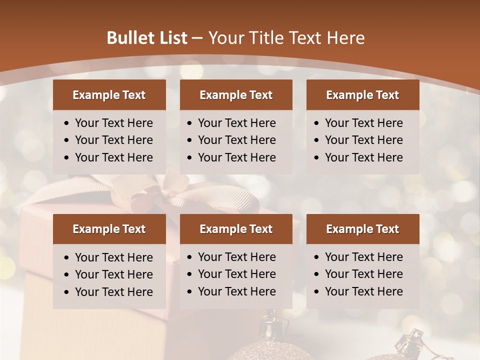 Gift Golden Nobody PowerPoint Template