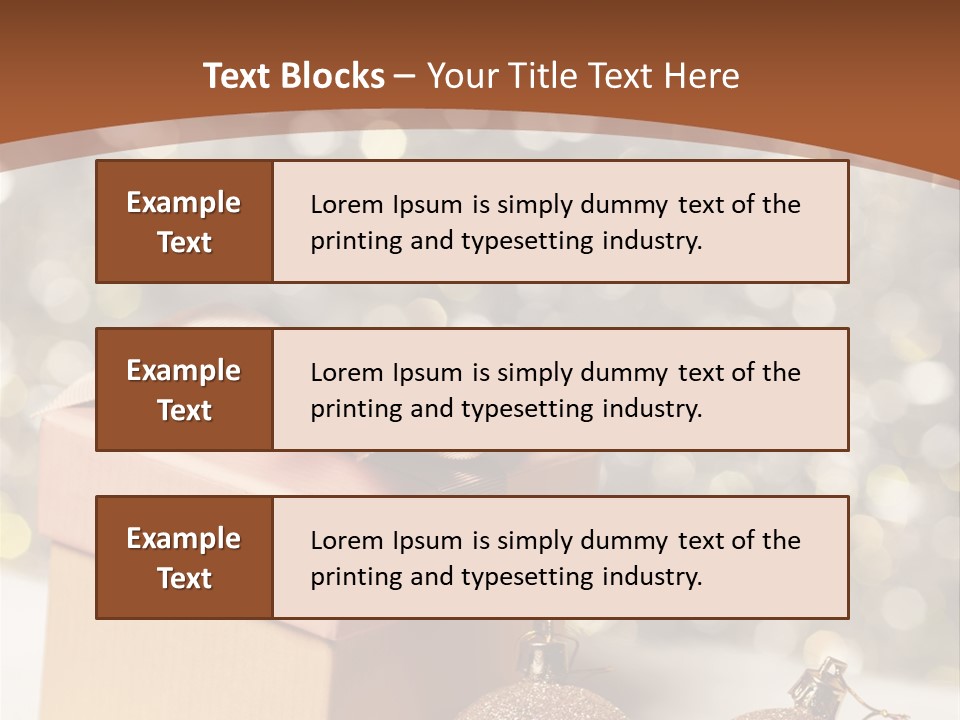 Gift Golden Nobody PowerPoint Template