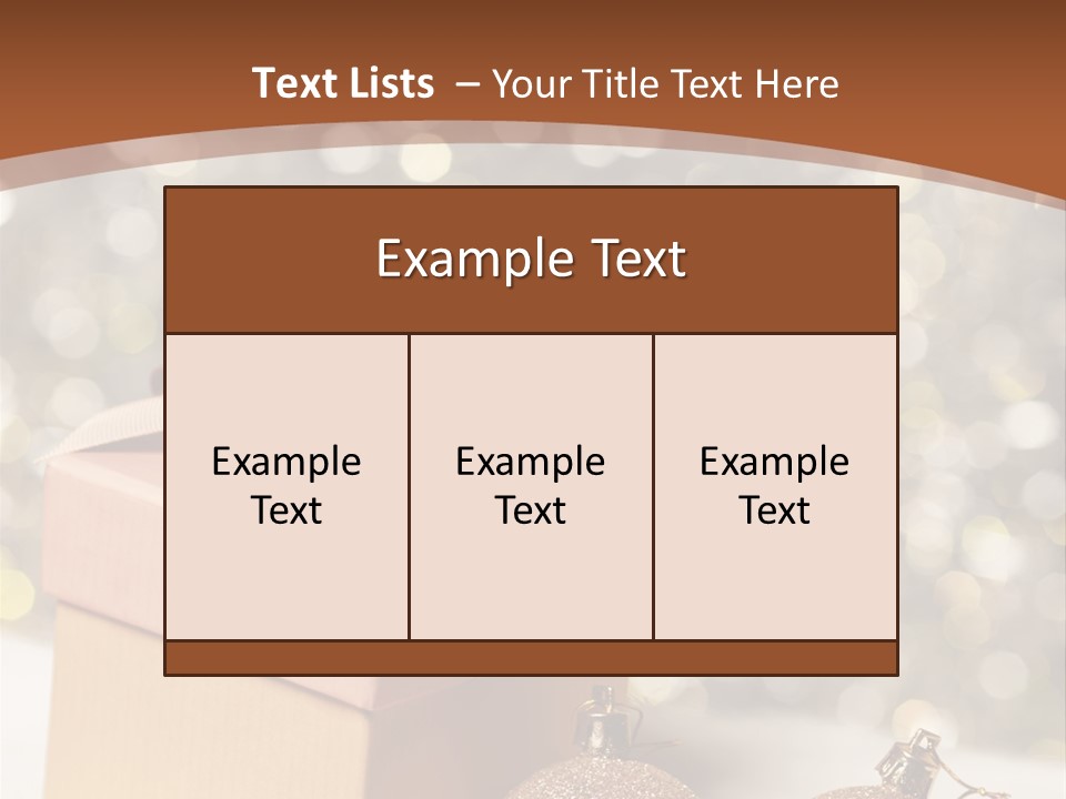 Gift Golden Nobody PowerPoint Template