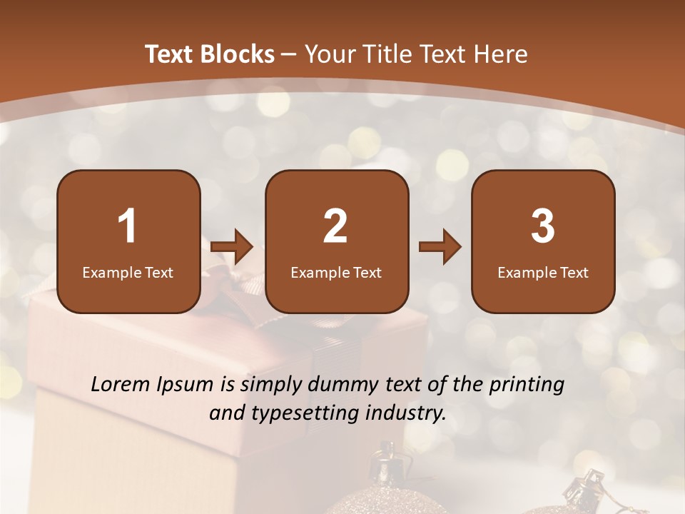 Gift Golden Nobody PowerPoint Template