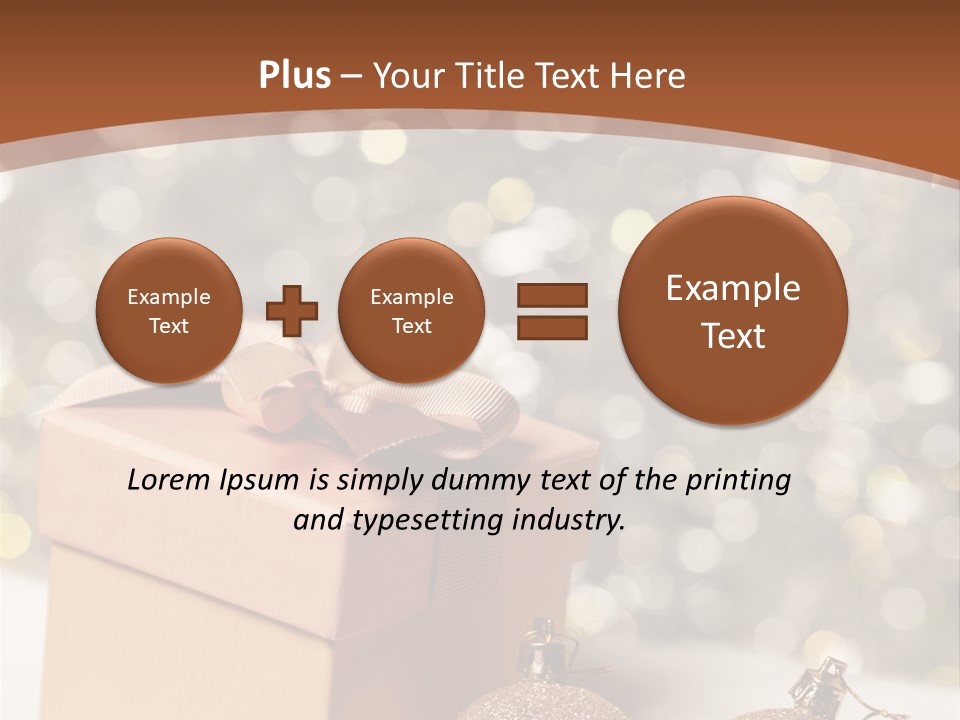 Gift Golden Nobody PowerPoint Template