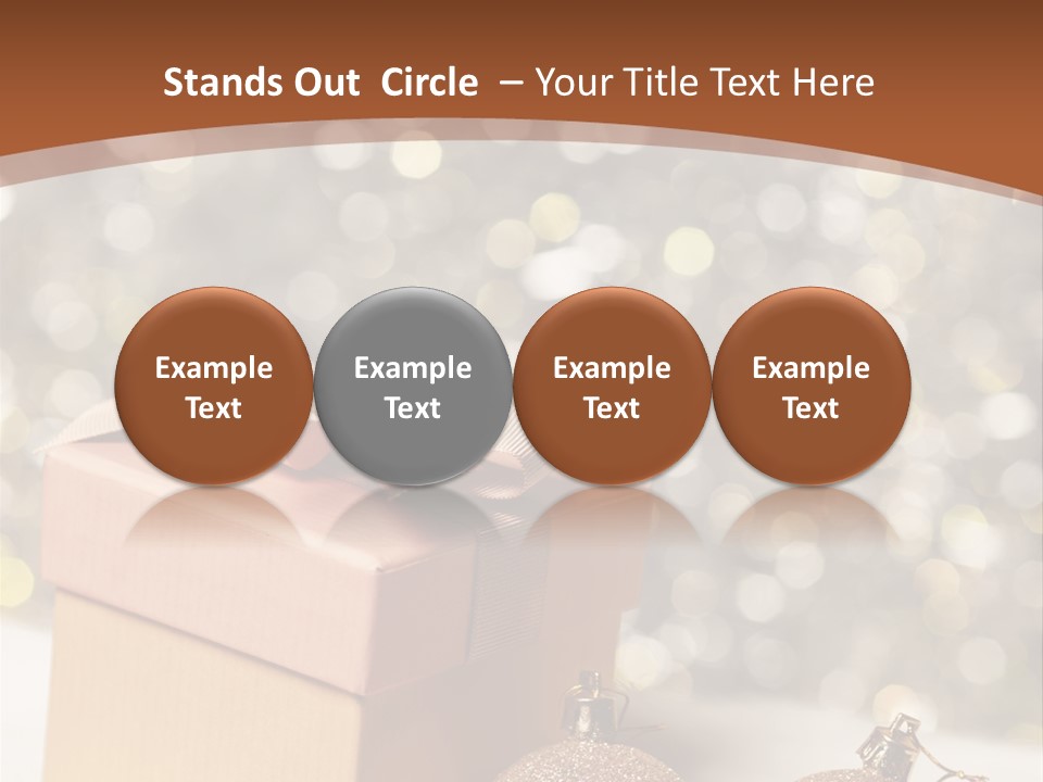 Gift Golden Nobody PowerPoint Template