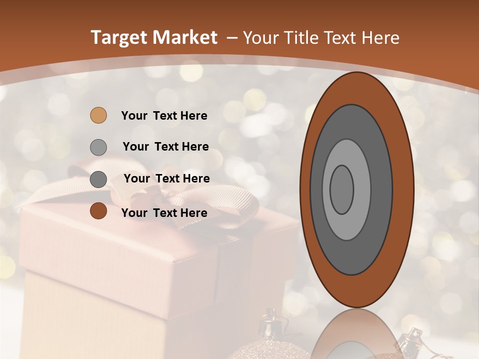 Gift Golden Nobody PowerPoint Template