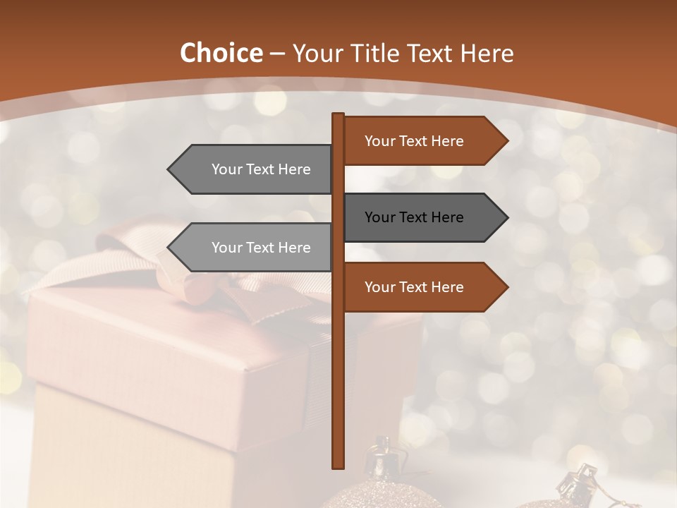 Gift Golden Nobody PowerPoint Template