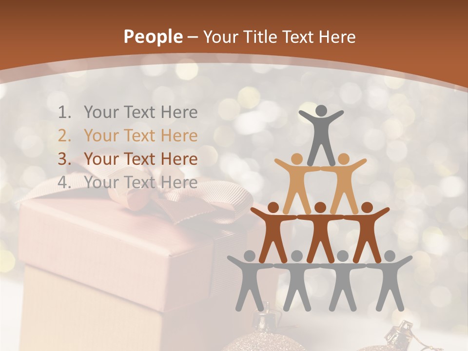 Gift Golden Nobody PowerPoint Template