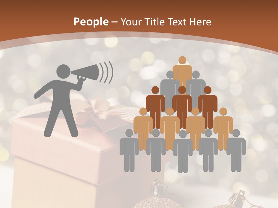 Gift Golden Nobody PowerPoint Template