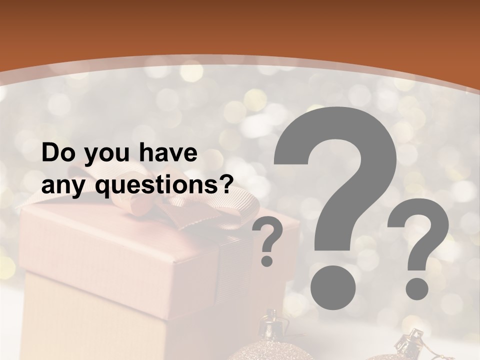 Gift Golden Nobody PowerPoint Template