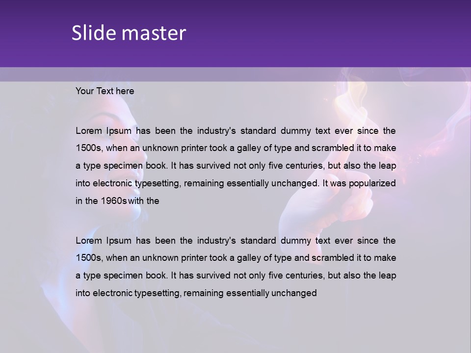 Hands Romance Flame PowerPoint Template