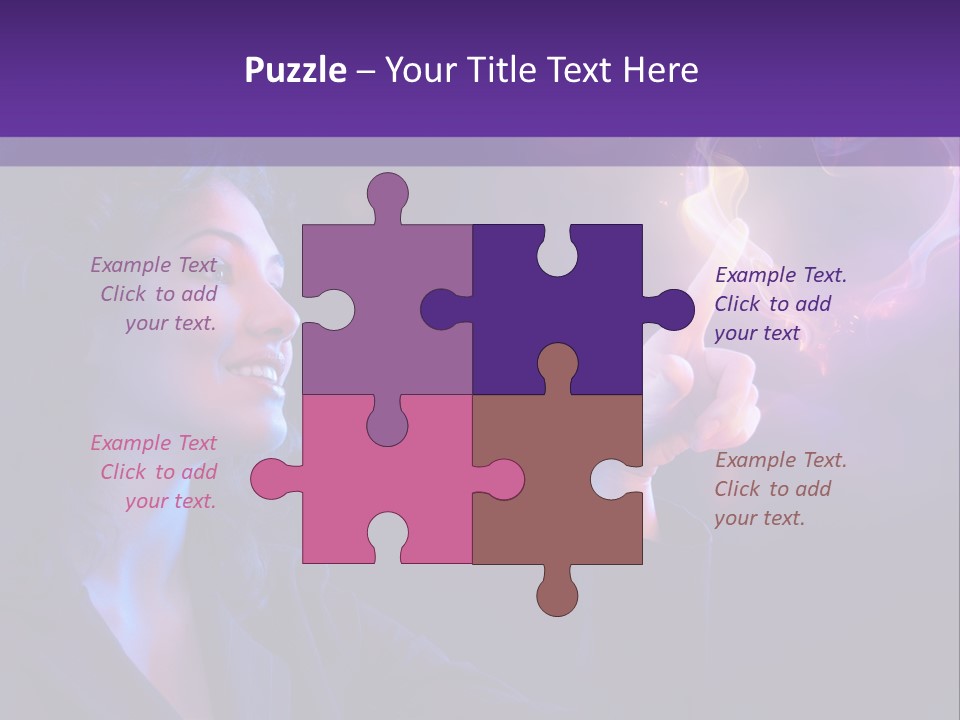 Hands Romance Flame PowerPoint Template