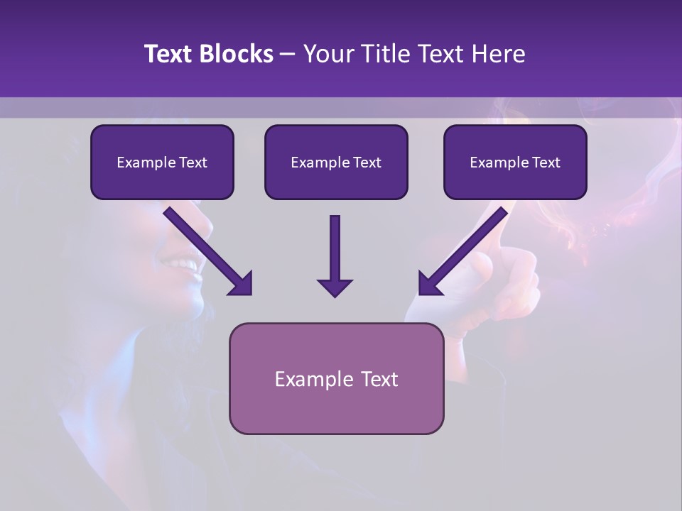 Hands Romance Flame PowerPoint Template