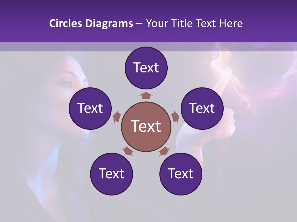 Hands Romance Flame PowerPoint Template