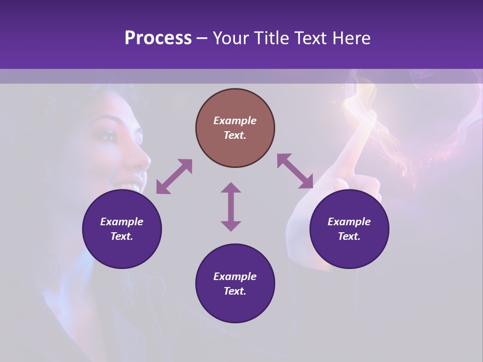 Hands Romance Flame PowerPoint Template