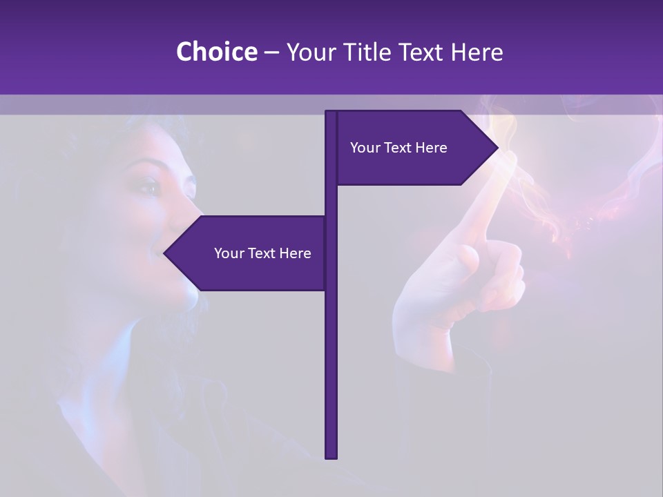 Hands Romance Flame PowerPoint Template