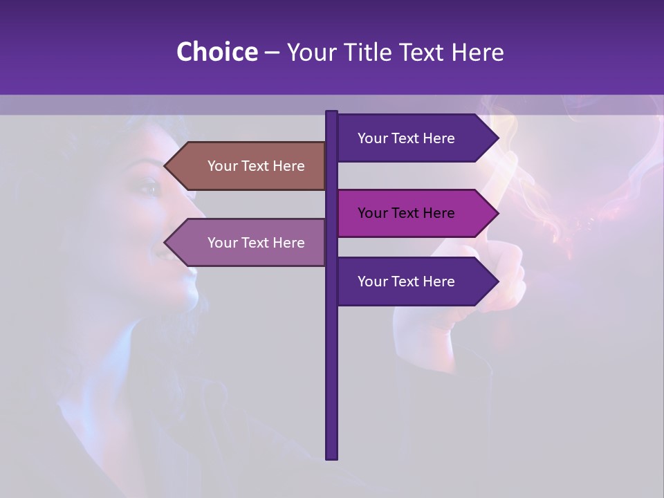 Hands Romance Flame PowerPoint Template