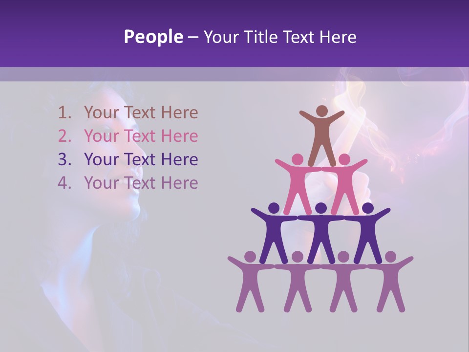 Hands Romance Flame PowerPoint Template