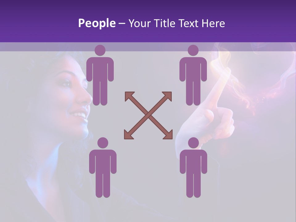 Hands Romance Flame PowerPoint Template