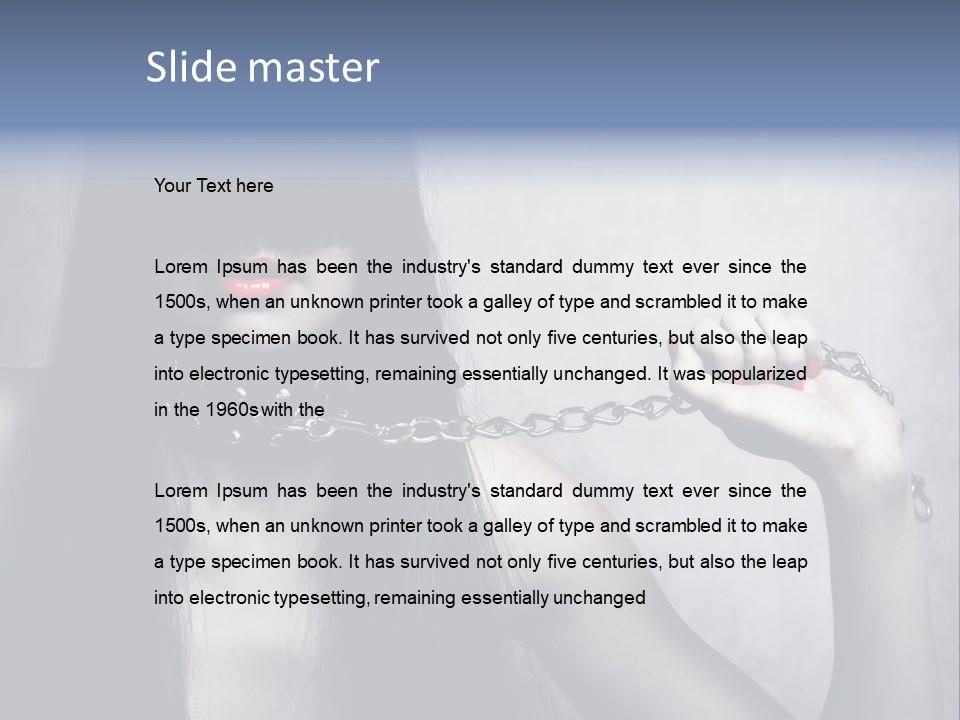 Lady Girl  PowerPoint Template