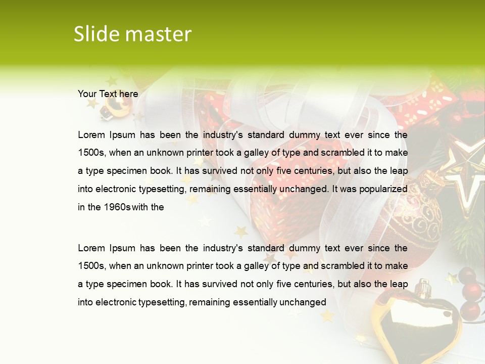 Card New Year Card Christmas PowerPoint Template