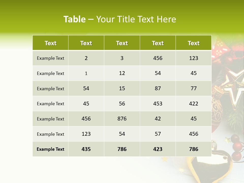 Card New Year Card Christmas PowerPoint Template