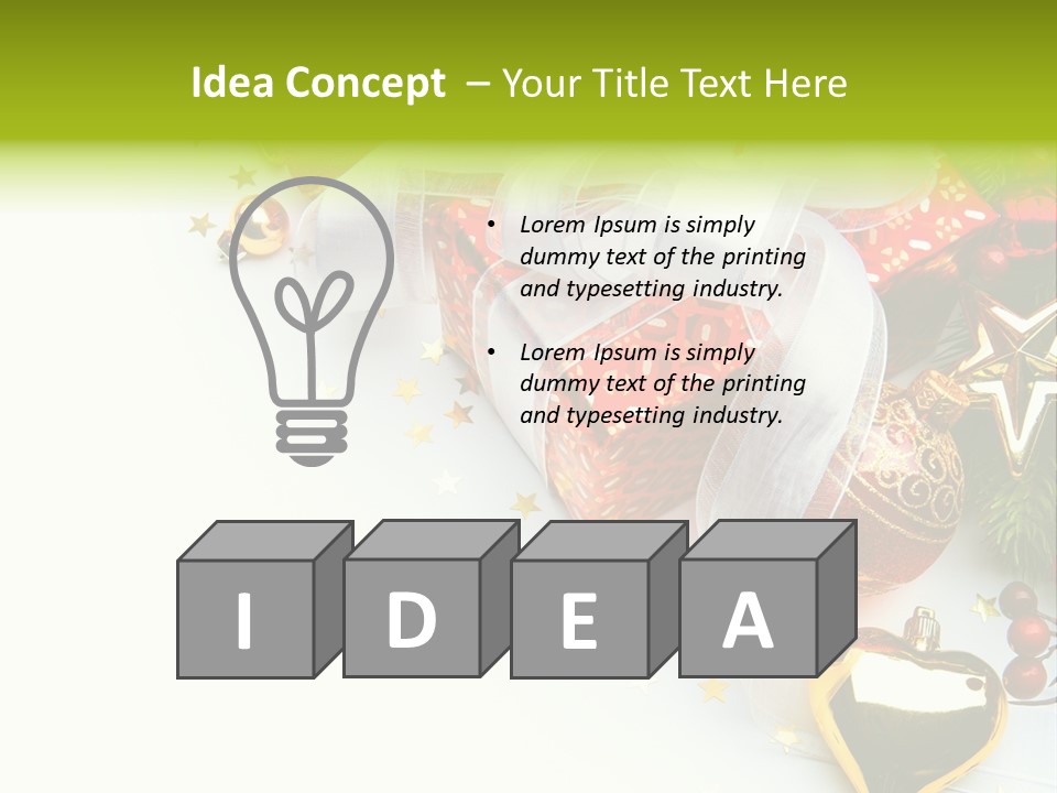 Card New Year Card Christmas PowerPoint Template