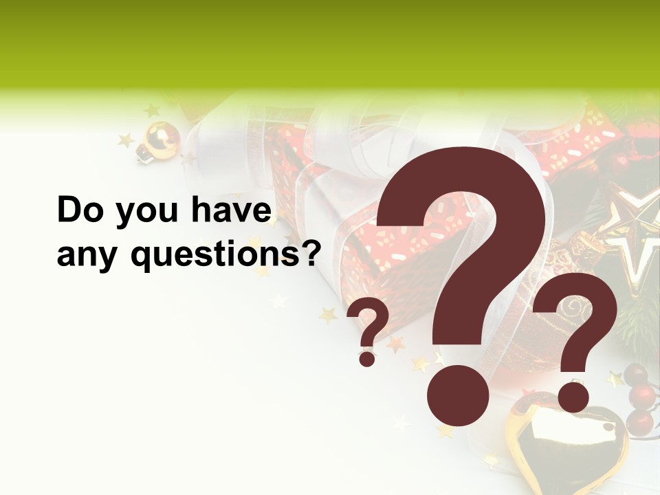 Card New Year Card Christmas PowerPoint Template