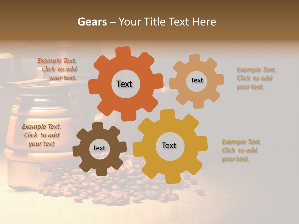 Coffee Pot Cooking Coffeepot PowerPoint Template