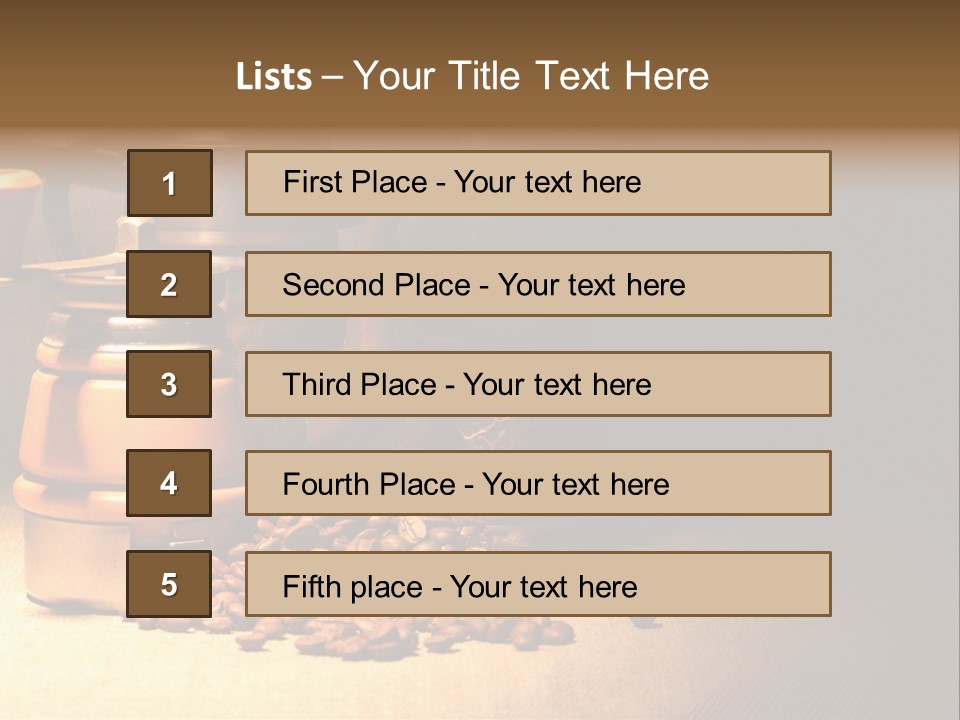 Coffee Pot Cooking Coffeepot PowerPoint Template