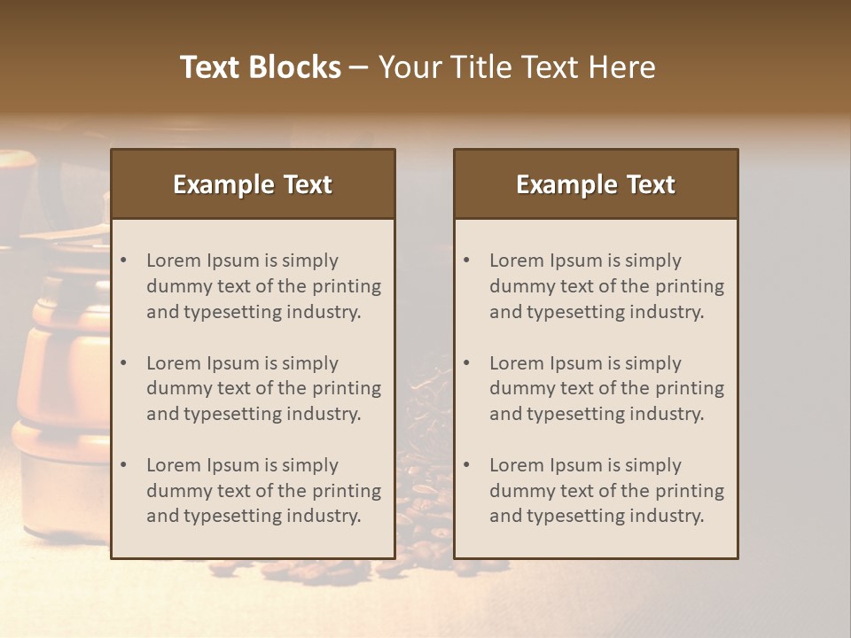 Coffee Pot Cooking Coffeepot PowerPoint Template