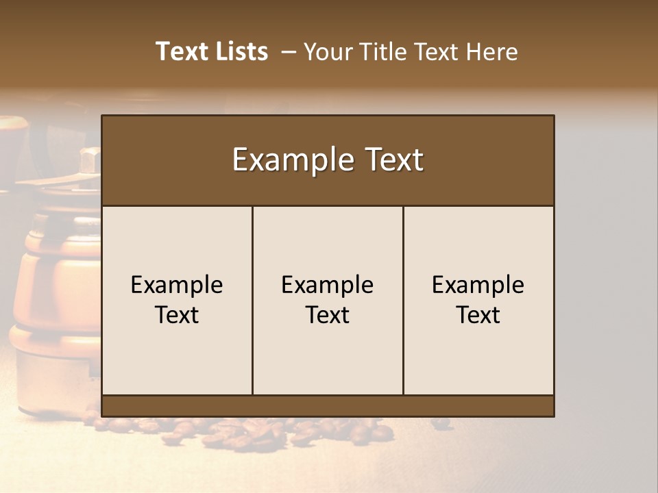 Coffee Pot Cooking Coffeepot PowerPoint Template