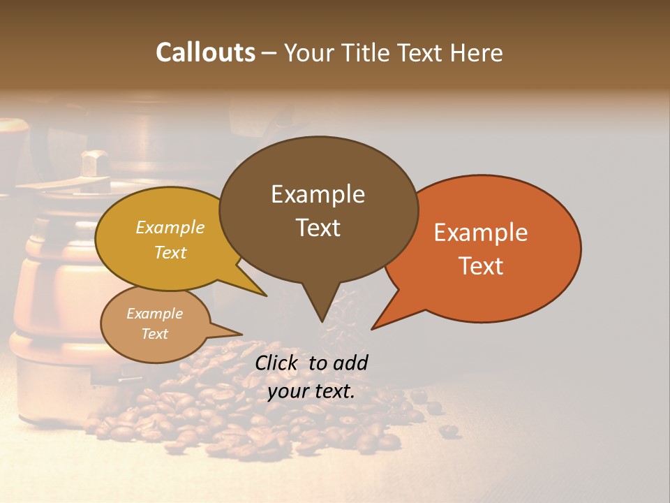 Coffee Pot Cooking Coffeepot PowerPoint Template