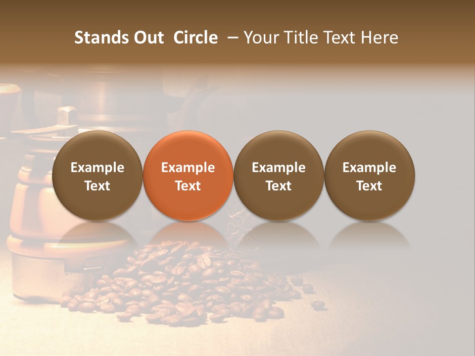 Coffee Pot Cooking Coffeepot PowerPoint Template