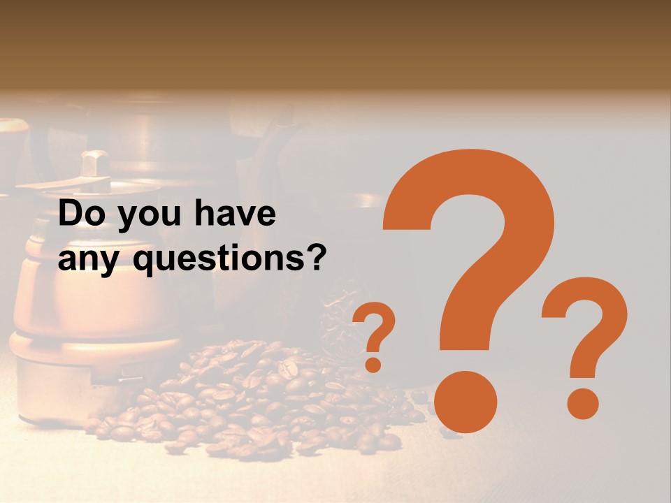 Coffee Pot Cooking Coffeepot PowerPoint Template