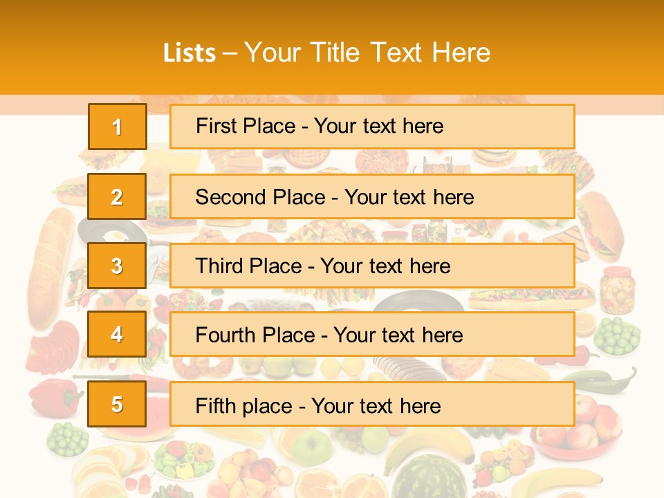 Oil Nutrition White PowerPoint Template