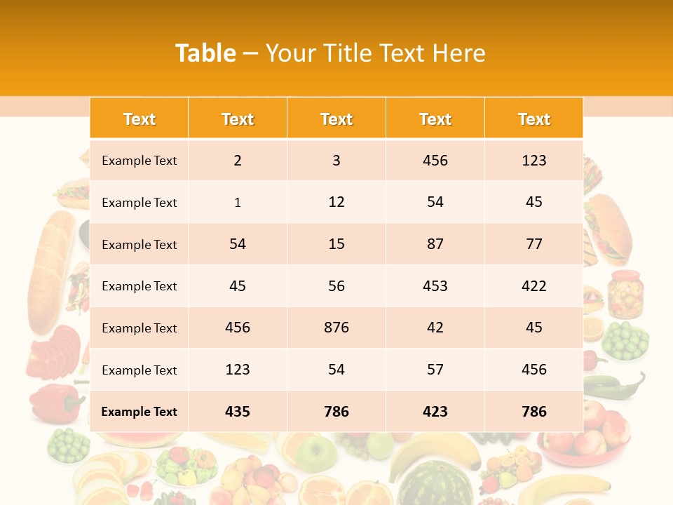 Oil Nutrition White PowerPoint Template