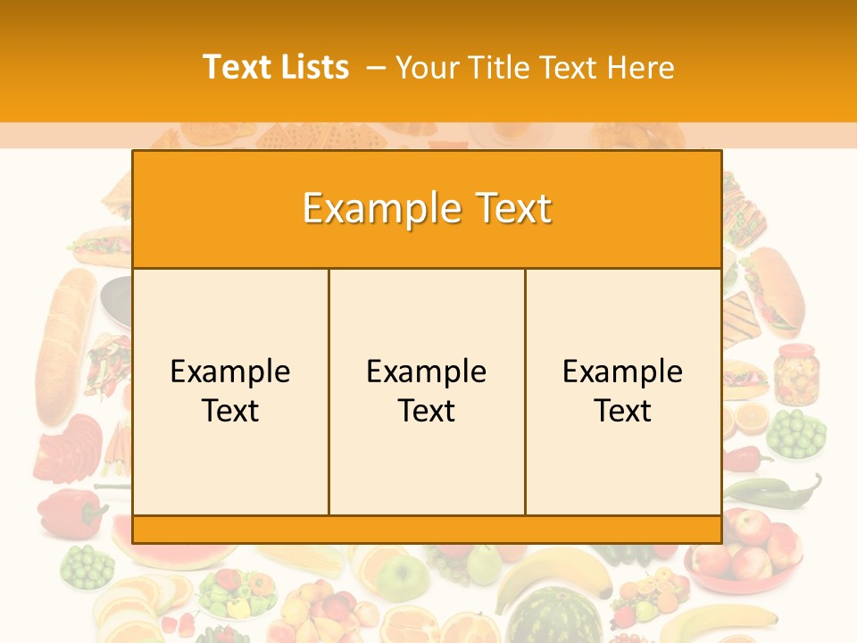 Oil Nutrition White PowerPoint Template