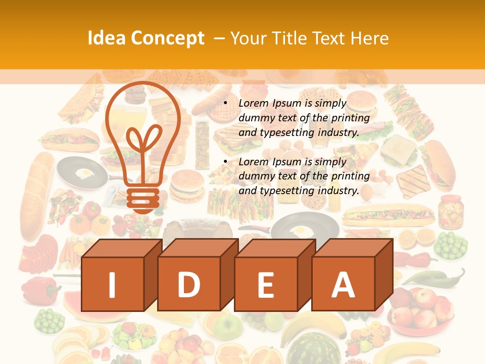 Oil Nutrition White PowerPoint Template