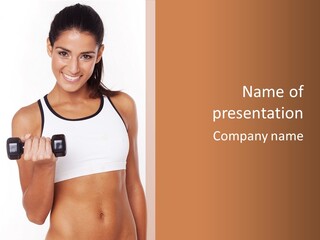 Smile Power Figure PowerPoint Template