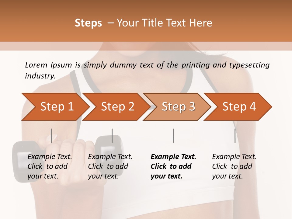 Smile Power Figure PowerPoint Template