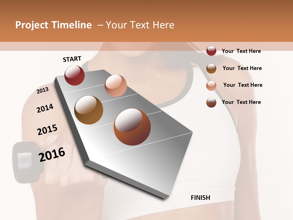 Smile Power Figure PowerPoint Template