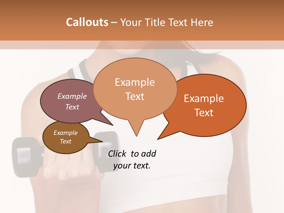 Smile Power Figure PowerPoint Template