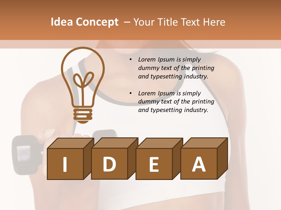 Smile Power Figure PowerPoint Template