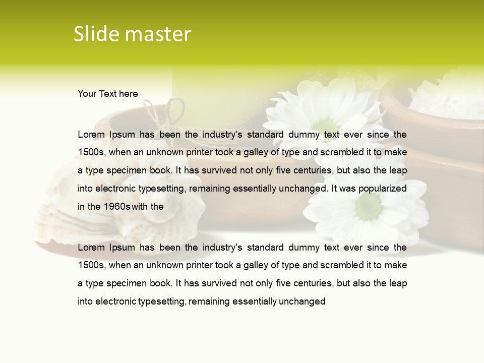 Towels Wood Aroma PowerPoint Template