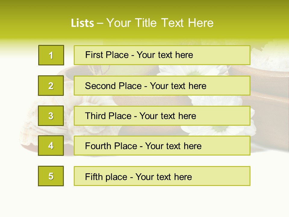 Towels Wood Aroma PowerPoint Template