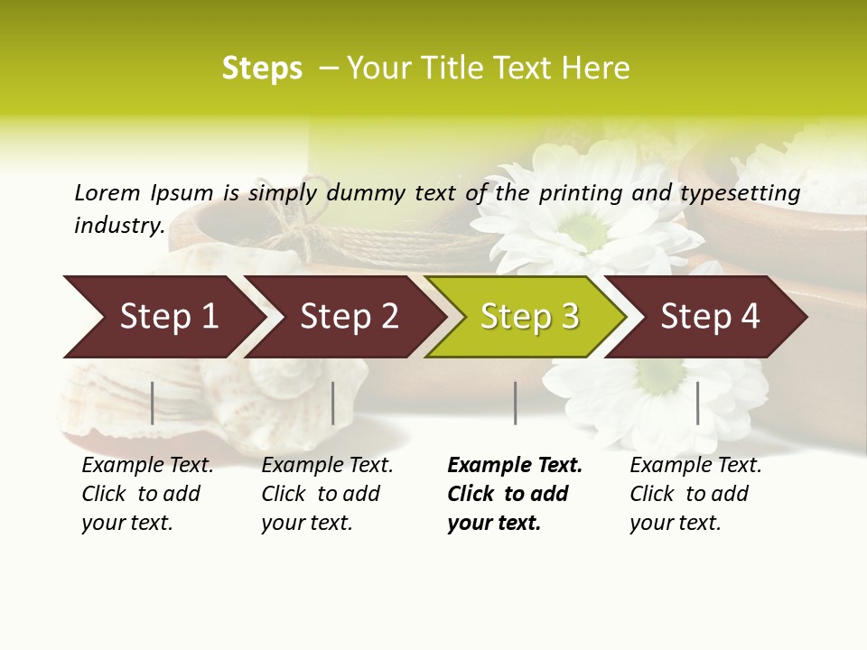 Towels Wood Aroma PowerPoint Template