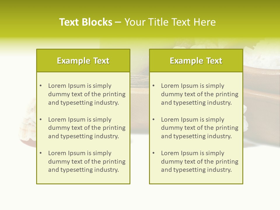 Towels Wood Aroma PowerPoint Template